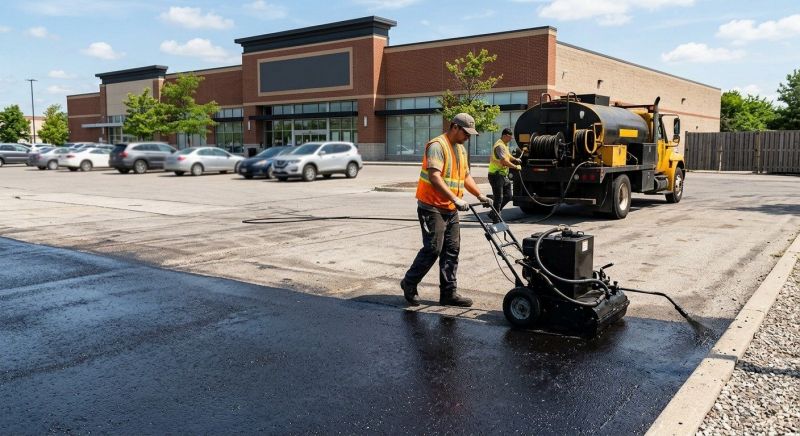 Commercial Parking Lot Sealing Service